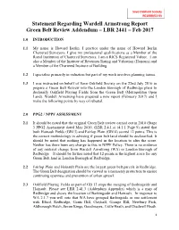 Statement Regarding Wardell Armstrong Report Green Belt Review Addendum – LBR 2441 – Feb 2017
