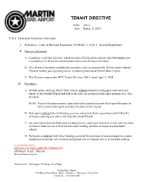 Tenant Directive