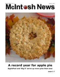 A Record Year for Apple Pie Applefest and ‘Big E’ Serve up More Pies Than Ever