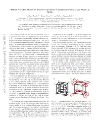 Arxiv:2004.01992V2 [Quant-Ph] 31 Jan 2021 Ity [6–20]