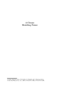 Climate Modelling Primer