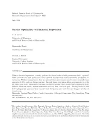 On the Optimality of Financial Repression!