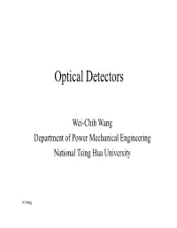 Optical Detectors