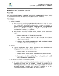 Website Content Management