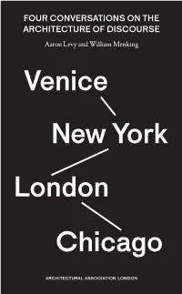 Four Conversations on the Architecture of Discourse