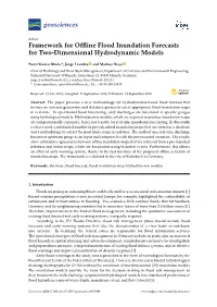 Framework for Offline Flood Inundation Forecasts For