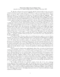 Nation-State Islam After the Islamic State Jonathan Laurence, Boston College and Reset Dialogues, November 2019