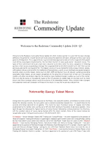 Redstone Commodity Update Q3
