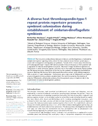 A Diverse Host Thrombospondin-Type-1