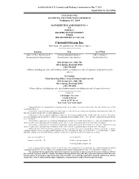 Curiositystream Inc. (Exact Name of Registrant As Specified in Our Charter) ______