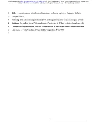 Frequent Paternal Mitochondrial Inheritance and Rapid Haplotype