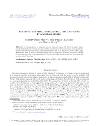 Parabolic Bursting, Spike-Adding, Dips and Slices in a Minimal Model∗