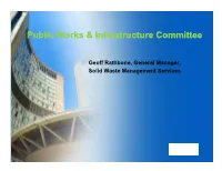 Public Works & Infrastructure Committee