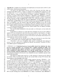 1 1 Appendix S1: Complete List of Characters And