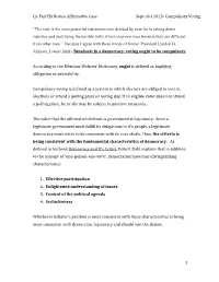 AC Compulsory Voting