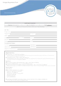 Delegate Registration Form