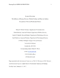 The Influence of Message Structure, Political Ideology and Time on Audience