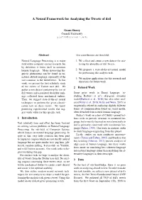 A Neural Framework for Analyzing the Tweets of Dril