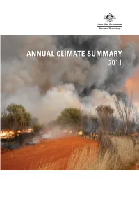 ANNUAL CLIMATE SUMMARY 2011 ANNUAL CLIMATE SUMMARY 2011 Annual Climate Summary 2011