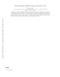 On the Maximum Sufficient Range of Interstellar Vessels