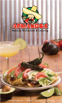 Mexicantown.Com Twitter Facebook Instagram BOCADITOS APPETIZERS