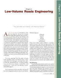 Chapter 4 Low-Volume Roads Engineering
