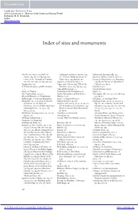 Index of Sites and Monuments