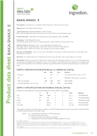 Product Data Sheet Sheet Data Product E