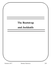 The Bootstrap and Jackknife