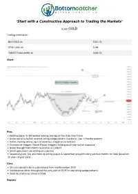 With a Constructive Approach to Trading the Markets’
