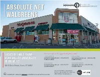 Absolute Net Walgreens