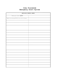 Iowa Statewide Emergency Alert System
