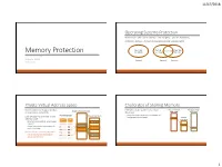 Memory Protection File B [RWX] File D [RW] File F [R] OS GUEST LECTURE