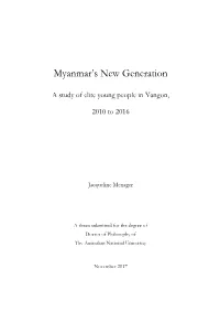 Myanmar's New Generation