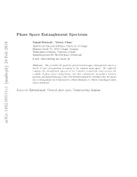 Phase Space Entanglement Spectrum 2