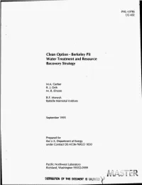 Berkeley Pit Water Treatment and Resource Recovery Strategy