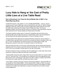 Lucy Hale to Hang W/ the Cast of Pretty Little Liars at a Live Table Read