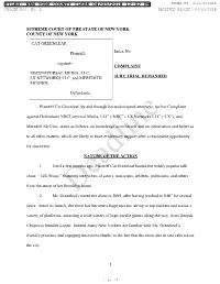 New York County Clerk 04/03/2018 12:02 Pm Index No