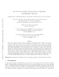On the Conceptuality Interpretation of Quantum and Relativity Theories