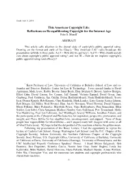 Reflections on Re-Equilibrating Copyright for the Internet Age Peter S