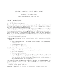 Sporadic Groups and Where to Find Them