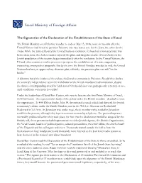 The Signatories of the Israel Declaration of Independence