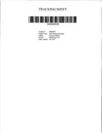 Tracking Sheet
