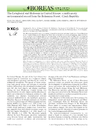 Proxy Environmental Record from the Bohemian Forest, Czech Republic