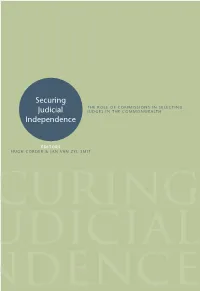 Securing Judicial Independence. the Role of Commissions in Selecting