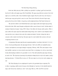 The End of Open Range Grazing in the Late 1800S and Early 1900S