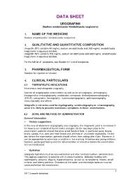 Urografin Data Sheet