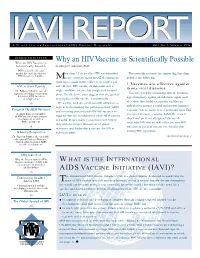 Why an HIV Vaccine Is Scientifically Possible Scientifically Possible by Margaret Johnston, Ph.D