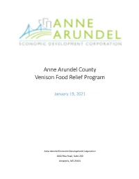 AAEDC Venison Food Relief Program Final Report
