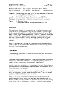 Application 088784, List No4 to the Wythenshawe Area Committeee 26 March 2009